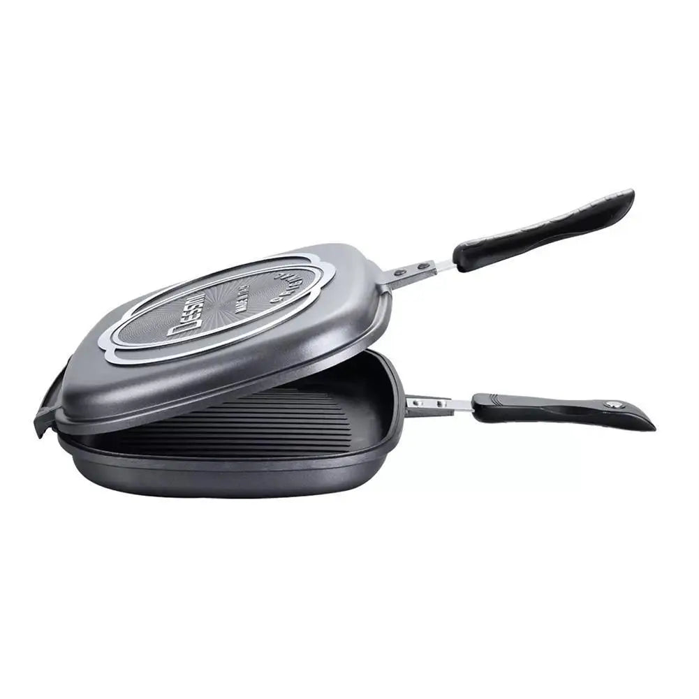 Double-Sided Frying Pan Non-Stick Barbecue Tools Cookware Grill Frying Pan Injection Molding Panelas Antiaderente Para Cozinha