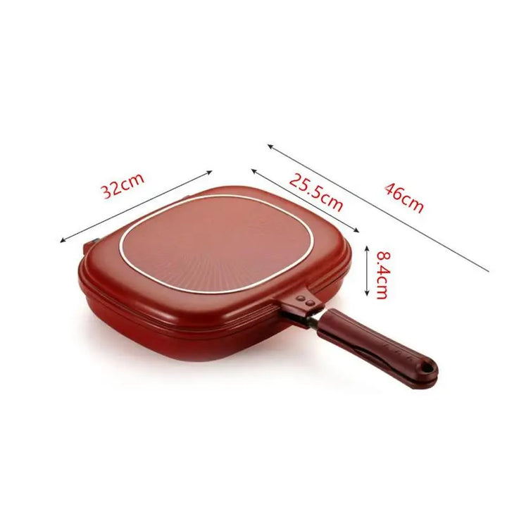 Double-Sided Frying Pan Non-Stick Barbecue Tools Cookware Grill Frying Pan Injection Molding Panelas Antiaderente Para Cozinha